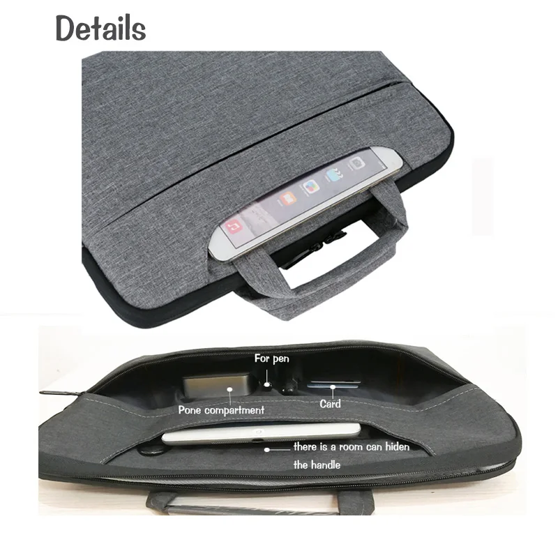 Laptop bag 13.3 14 15.6 inch waterproof notebook bag for macbook air pro 13 15 laptop shoulder bag briefcase for woman handbag Laptop bag 13.3 14 15.6 inch waterproof notebook bag for macbook air pro 13 15 laptop shoulder bag briefcase for woman handbag