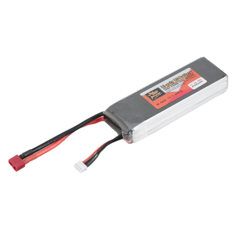 ZOP power 11,1 V 4500mAh 45C 3S 1P Lipo батарея T Plug перезаряжаемая для радиоуправляемого гоночного дрона квадрокоптера вертолета автомобиля лодки