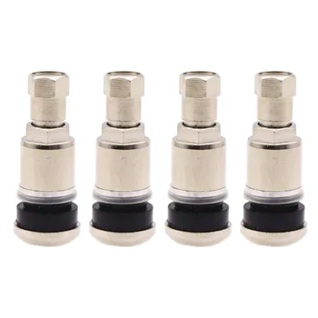 

Solid Brass MS525AL Nickel Plated Tire Valve Brass Stem Valve Core Hex Valve Cap Tyre Valve For Passenger Car Fitting Most Cars