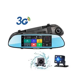 3G WCDMA Android 5,0 gps Navi Автомобильный dvr камера видео регистраторы Bluetooth FM Wi Fi двойной объектив зеркало заднего вида видеокамера видеорегистратор