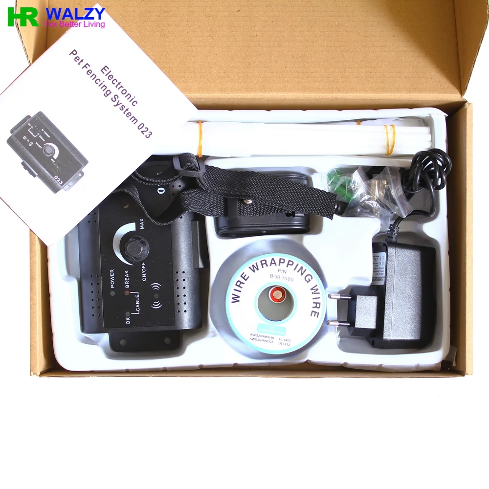 Dog Collar Pet Containment System Electric Shock Boundary Control Fence Training 5nf 143