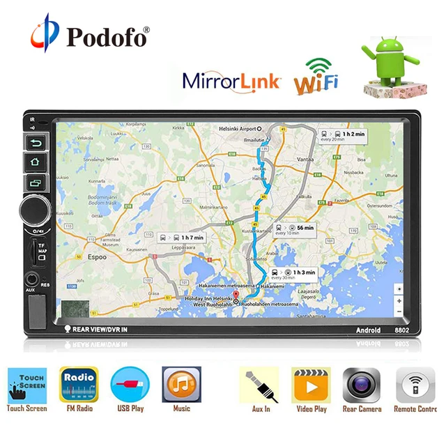 Best Offers Podofo 2 Din Car Multimedia Player Android 7" Car Radio Mirror Link GPS Bluetooth USB FM Car Audio Players Support Back Camera Best Offers Podofo 2 Din Car Multimedia Player Android 7" Car Radio Mirror Link GPS Bluetooth USB FM Car Audio Players Support Back Camera