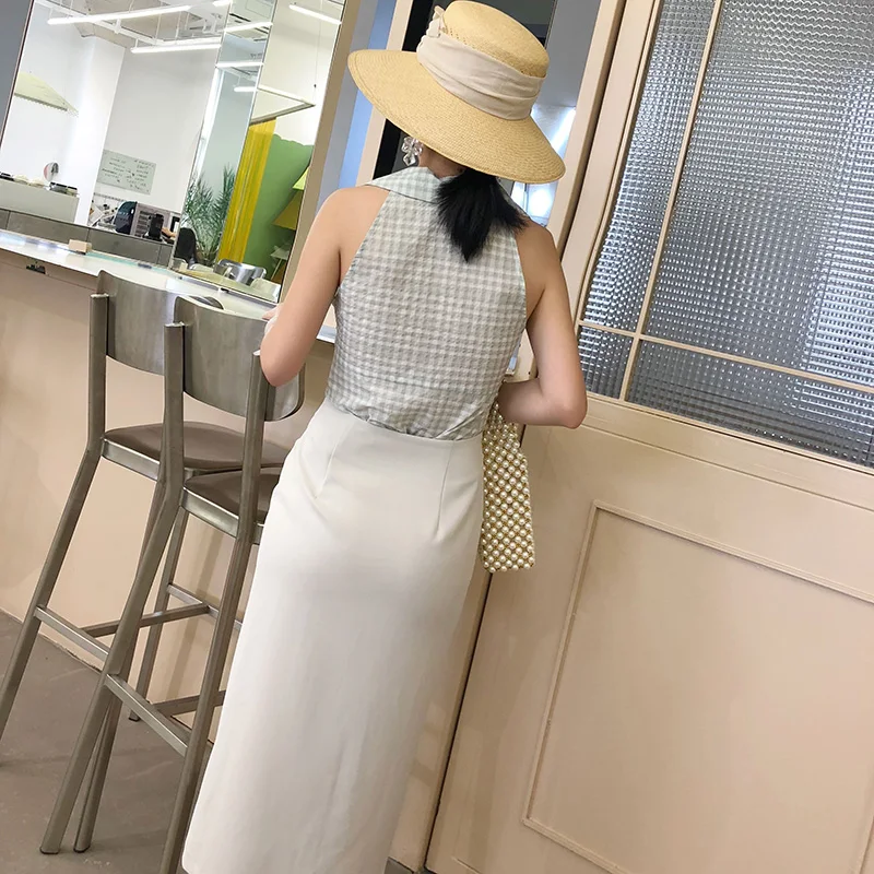 Dream Trend 2018 skirt summer women solid elegant high waists loose casual skirts Asymmetrical design Skirts