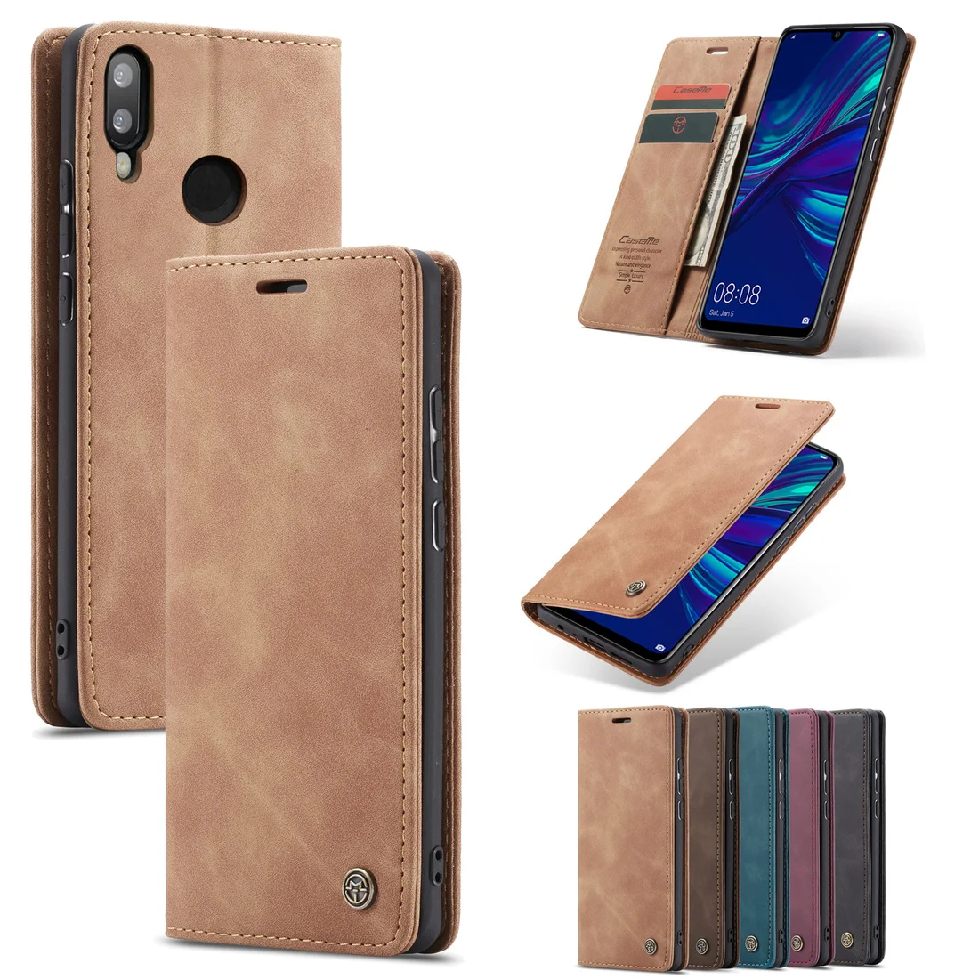 Caseme брендовый чехол для Huawei P20 P30 Lite кожаный чехол-Кошелек Чехол Huawai P 20 30 Pro умный