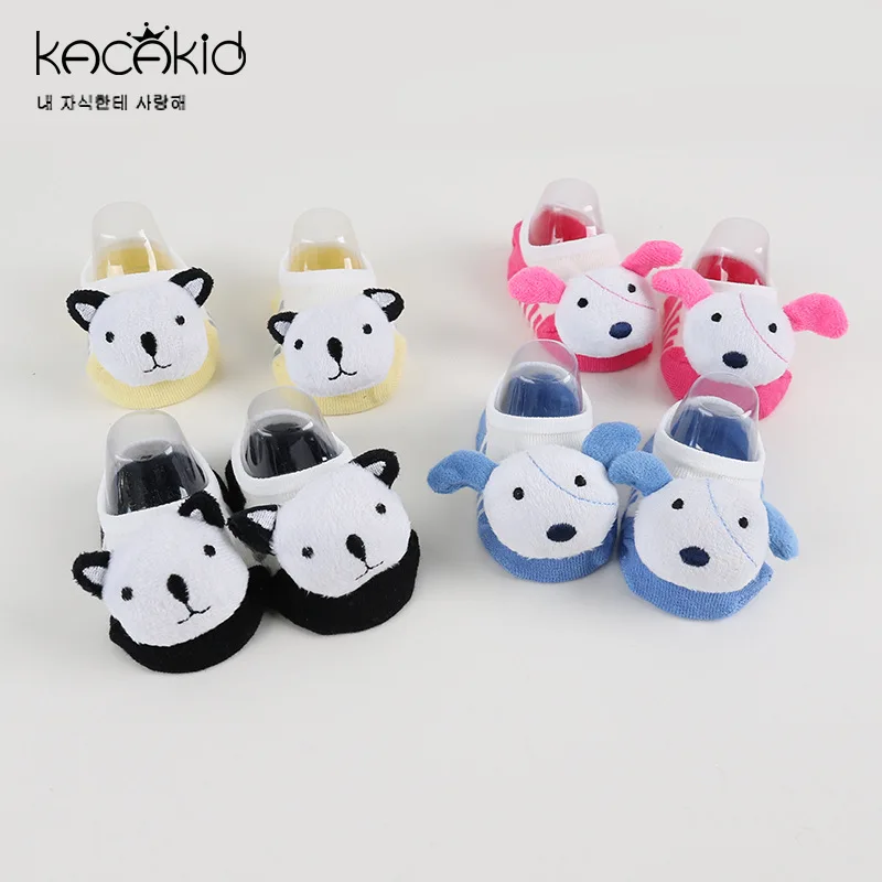 

Kacakid Spring new children's socks boys girls cotton cute animals boat socks baby comfortable non-slip socks