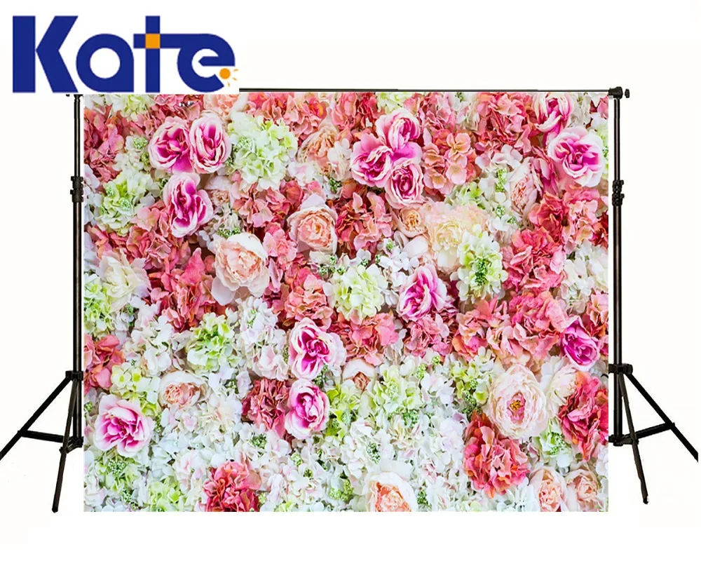 

Kate Happy Birthday Theme Backdrops Beautiful Flowers Bed For Newborn Background Photography Studio Backdrop