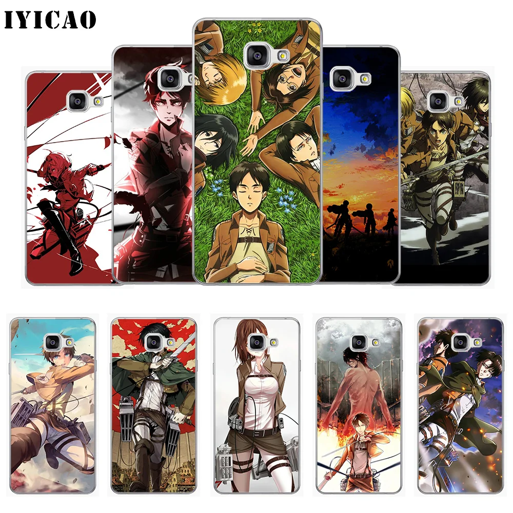 IYICAO Attack on Titan Мягкий силиконовый чехол для телефона Samsung A10 A30 A40 A50 A70 M10 M20 M30 TPU |