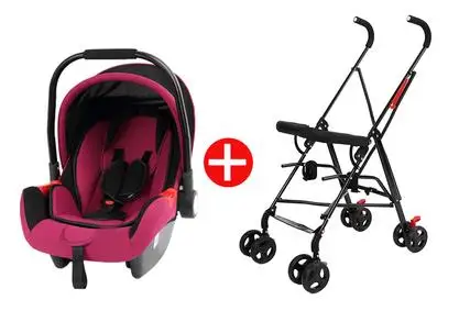 Детское автокресло для новорожденных, коляска 2 в 1, многократная детская тележка, переносная корзина для сна, детское комфортное автокресло с коляской 0-15 м