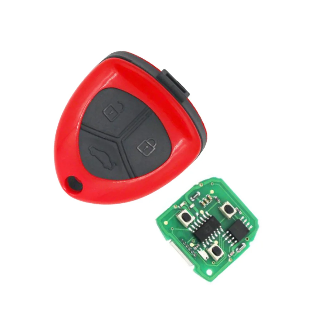 Okeytech 1 шт. серии B пульт дистанционного управления KD B17 с лезвием 3 кнопки с красным цветом для KD900/URG200 ключевой программист для Ferrari стиль