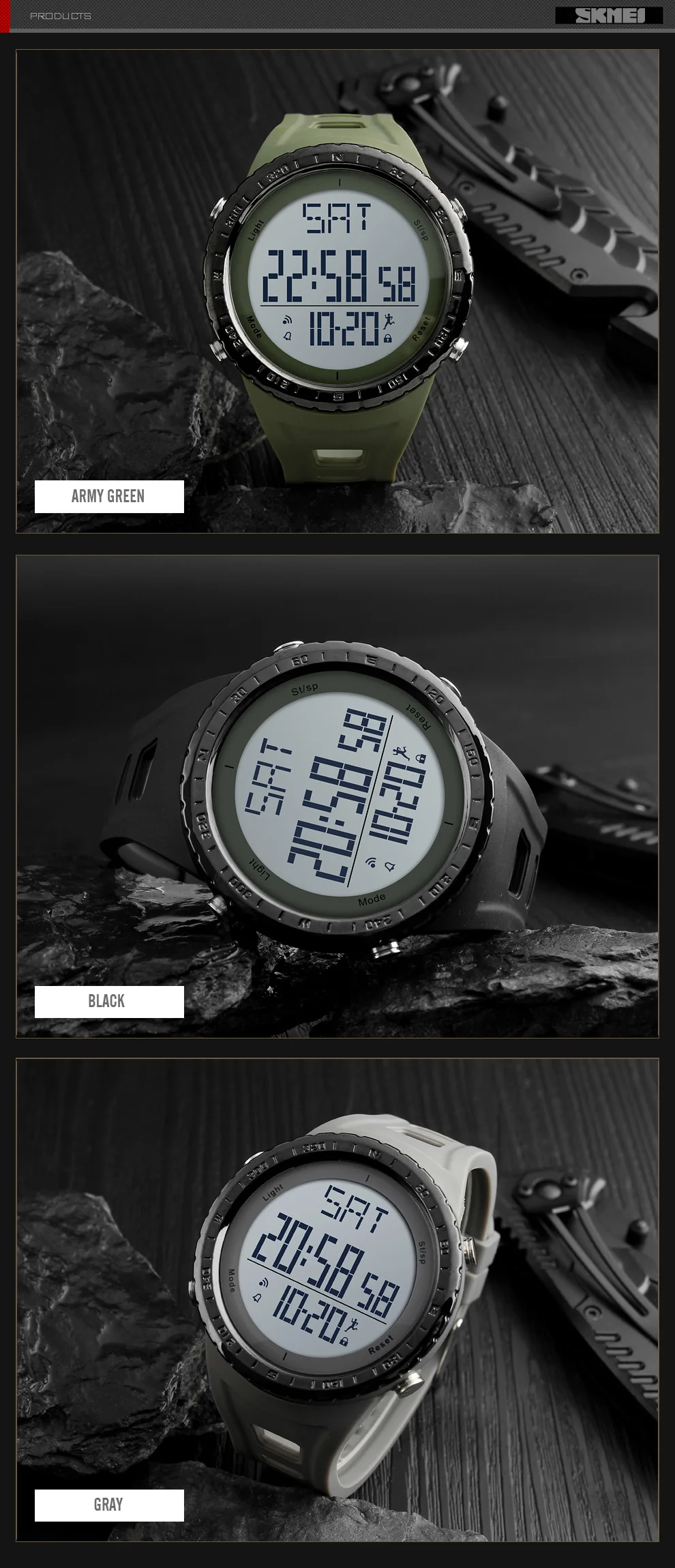 SKMEI цифровые часы для мужчин Топ бренд спортивные часы фитнес калорий обратного отсчета водонепроницаемые военные электронные часы Relogio Masculino