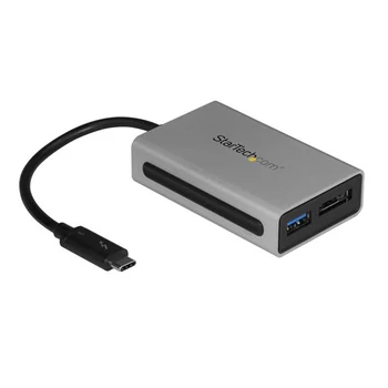 

StarTech.com Thunderbolt 3 to eSATA Adapter + USB 3.1 (10Gbps) Port - Mac / Windows, Wired, Thunderbolt 3, Black,Silver, 20 Gbit