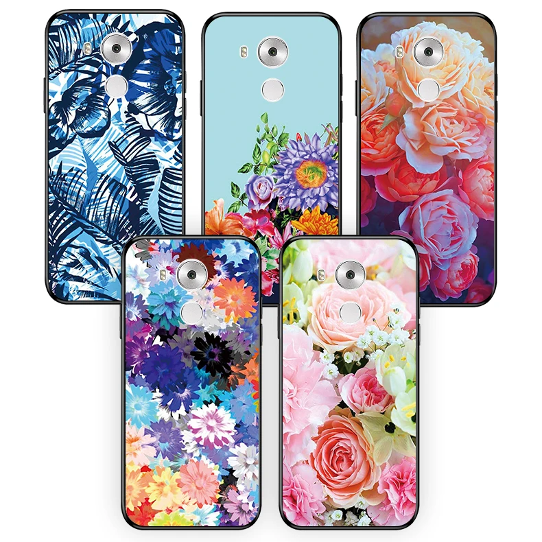 

For HUAWEI Honor 6C Flower Phone case For HUAWEI ENJOY 6S Silicone soft phone case back cover For HUAWEI P9lite smart