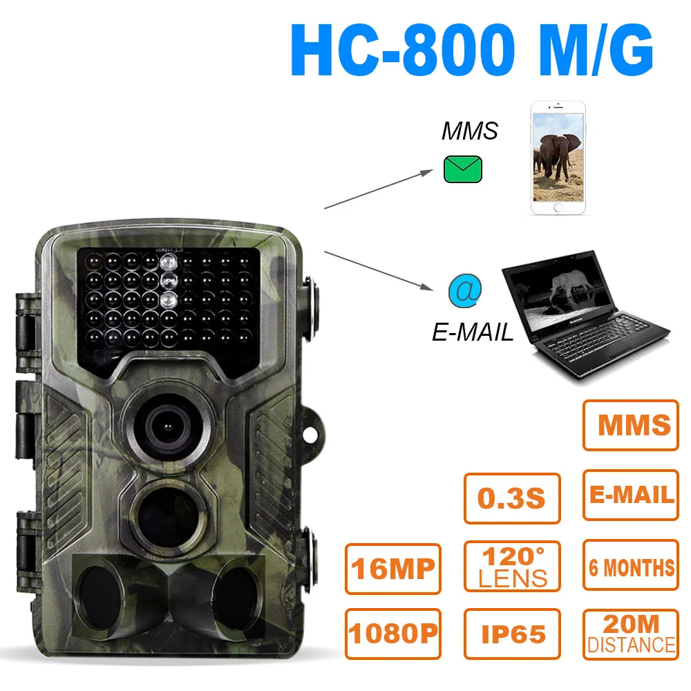 

Super Fast 12MP 1080P HC 800A Trail Camera Hunting Camera Outdoor Wildlife Scouting Camera with PIR Sensor Infrared Night Vision