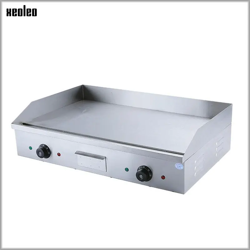 XEOLEO Electric Flat plate griddle Multifunction Commercial Grill Hand cake baking machine Double Temperature Control 4400W CE