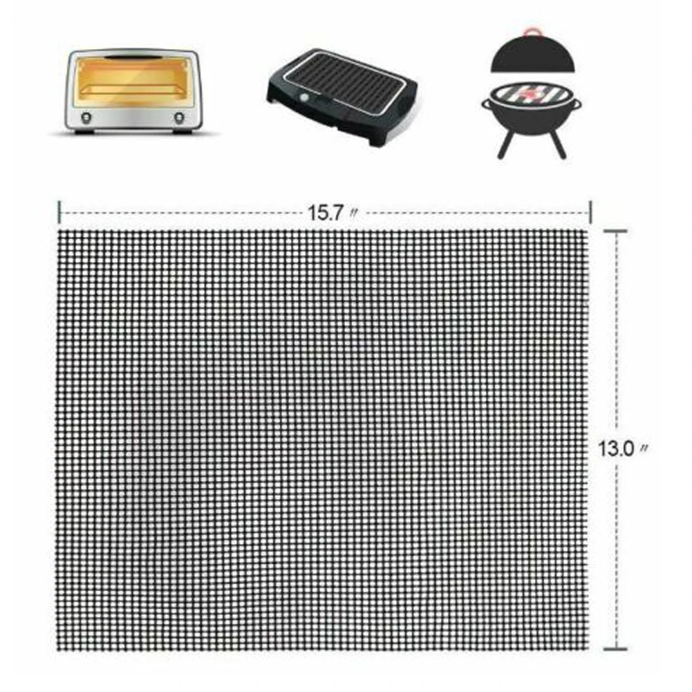 Faroot Mintiml GrillI Mat BBQ Grill Mesh Mat Non-Stick Teflon Cooking Reusable Teflon Sheet Resistant Liner Fish Meat Tools