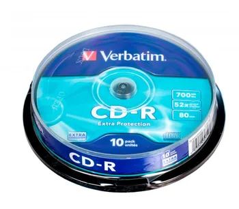 

Verbatim-pack 10 CD-R