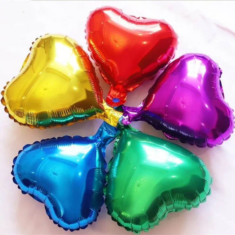 

Heart-shaped ballon 5pcs/lot18 inch Aluminum foil balloons wedding decoration happy birthday baby party balloon kids toys
