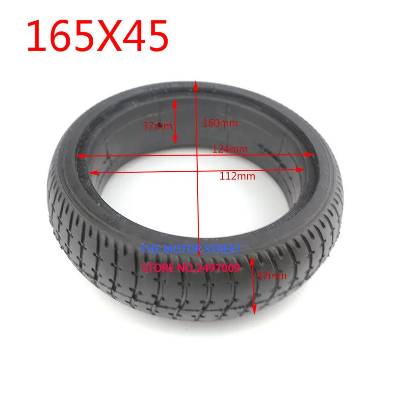 Хорошее качество 4/4. 6/5/5,5/5,5x2/6,0x2/165x45/175x45/8x2,125 цельнолитые резиновые шины подходит для электрического сбалансированного автомобиля электрический скутер ребенка - Цвет: 165x45