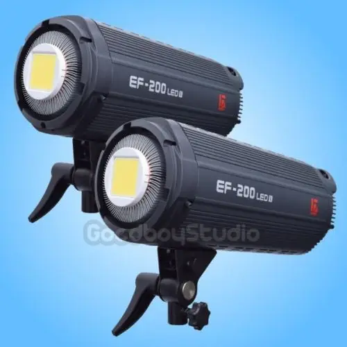 

[2019 New Version] 2PCS EF-200 5500K Studio Continuous LED Video Light Bowens Mount