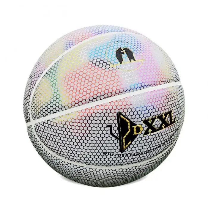 Новый Радужный баскетбол для мужчин светящийся красочный крытый/открытый игровой мяч BFE88