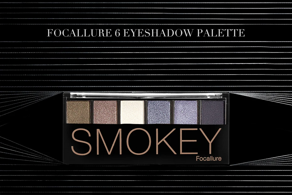 FOCALLURE открытые матовые тени для век Палитра пигментированный макияж Smokey Eye стойкий мерцающий тени для век