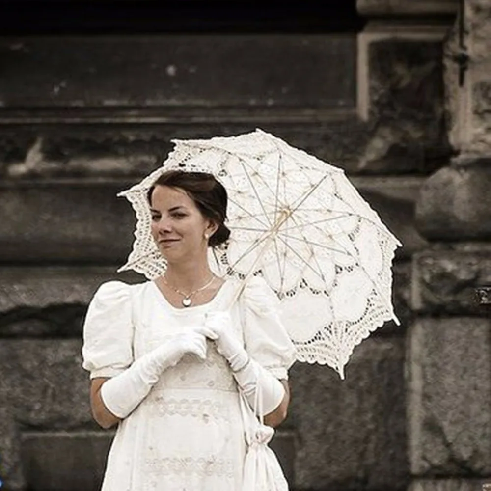 New-Fashion-Lace-Umbrella-Cotton-Embroidery-Umbrella-Wedding-Parasol-White-Ivory-Battenburg-Lace-Parasol-Costume-Accessory-HG0130 (11)