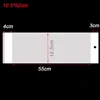 5 sizes OPP Clear Plastic Package Wig Bag Self Adhesive Transparent Long Poly Bag For Packaging Hairpiece Hair Extension Pouch 2