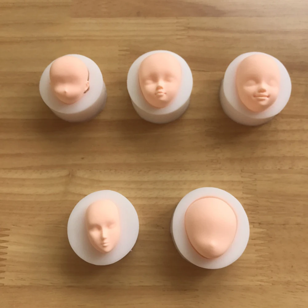 1 шт. 3D глина для лица помадка силиконовая форма Торт Шоколад Конфеты инструмент для украшения выпечки Формы для выпечки инструменты аксессуары