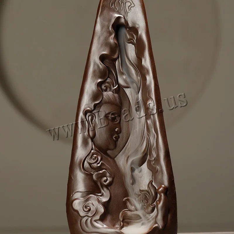Creative Buddha Backflow Incense Burner Zen Incense Holder Smoke Waterfall Incense Holder Censer Use In Home Office Teahouse