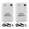 2x 4800mAh Battery Pack + Charger Cable for Xbox 360 Wireless Game Controller Gamepads Battery Pack Xbox 360 Bateria Replacement ► Photo 2/5