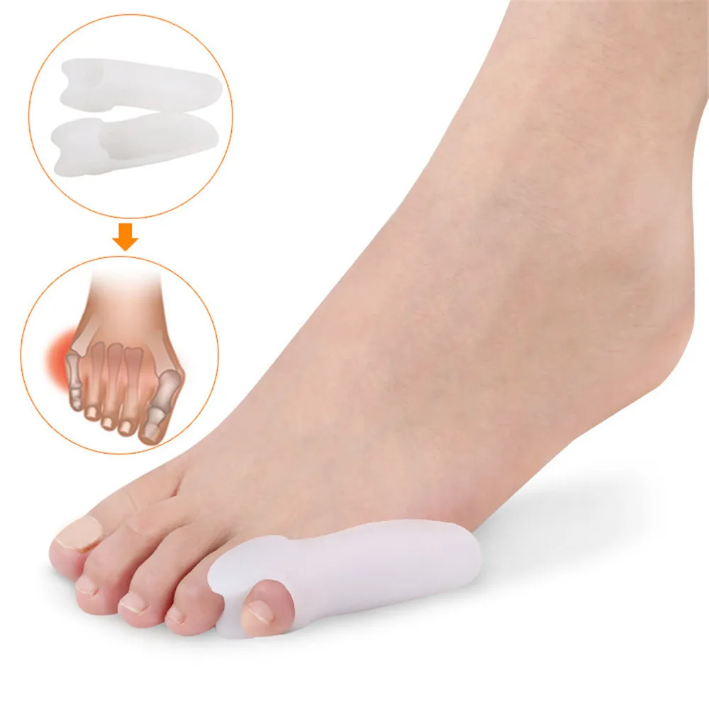 

1Pack Soft Silicone Gel Toe Separators Straightener Bunion Protector Pain Relief Cushion Pad Foot Care Valgus Correction 1j23