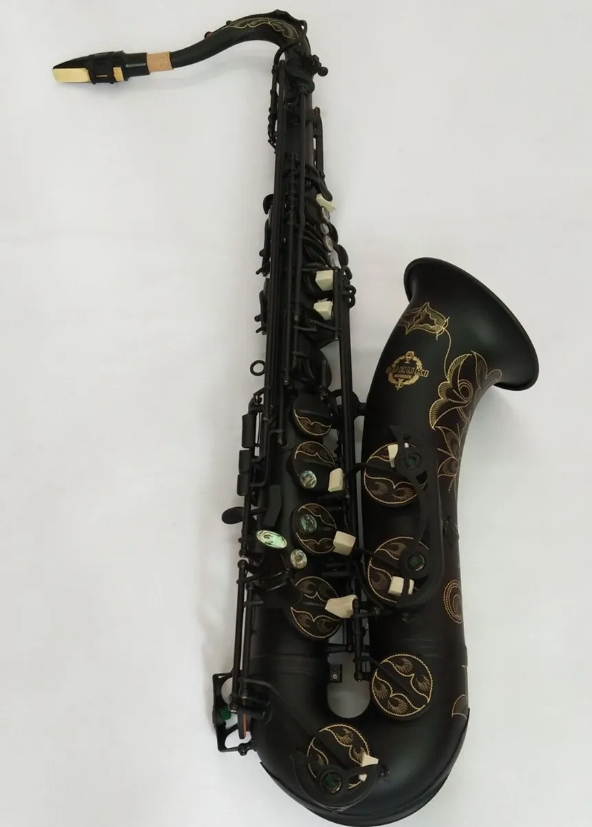 

Tenor saxophone Japan Suzuki High-quality Matt Black Musical instrument professional playing Tenor Sax Free shipping