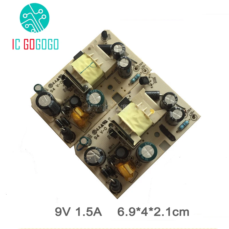 AC DC 9V 1.5A импульсный источник питания печатная плата модуль 1500MA SMPS|power supply|smps modulesmps