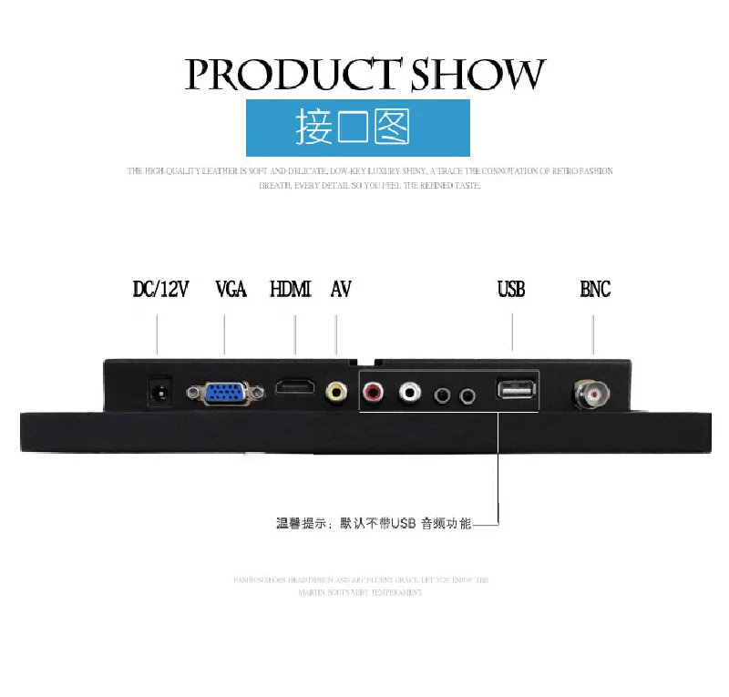11 6 дюймовый ips ЖК монитор компьютерный с металлическим корпусом BNC HDMI VGA AV