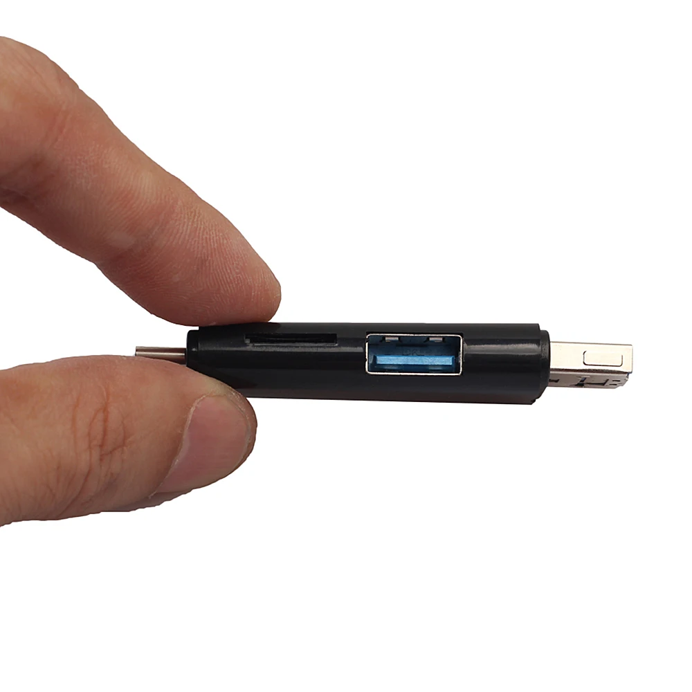 Картридер 3 в 1 Type C Micro USB адаптер для флеш накопителя высокоскоростной