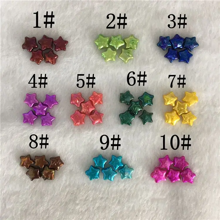 

Mix 10 Colors Star Pearls Real Freshwater Pearl 7-9MM Shape Pearls DIY Jewelry Pearl Beads 20Pcs/Lot SP630