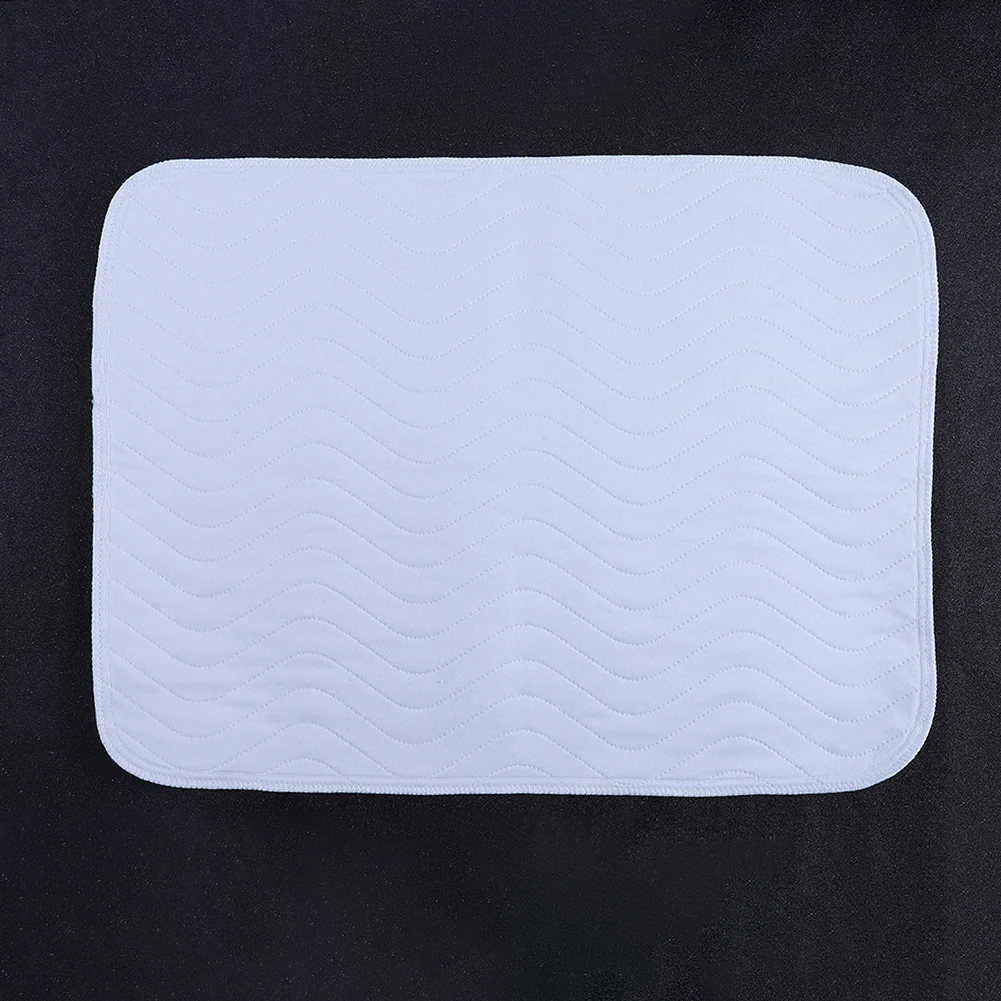 6pcs Reusable Washable Pad An Absorbent Pad For Adults Incontinence Pad Mattress floor mats cushion Blue + White 45 * 60