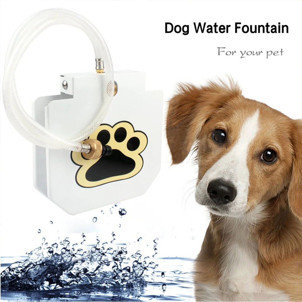 

Doggie Automatic Water Fountain Durability Dog Cat Pet Drink Doggie Water Fountain Dog Sprinkler Step-on Outdoor Water Fountain