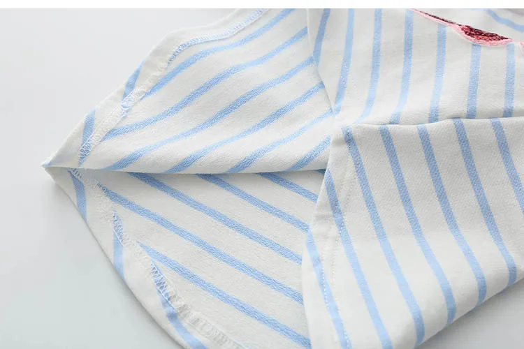 Children Penguin Tops 2018 Hot Sale Spring Autumn Kids Clothes Long Sleeve O-Neck Strip Girl Long Sleeve T Shirt (32)