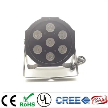 

LED Par 7x12W RGBW 4IN1 LED Luxury DMX 8 Channels Led Flat Par Lights