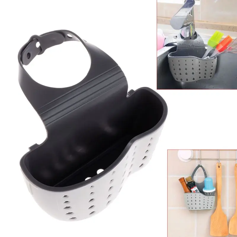 

New Portable Basket Home Kitchen Hanging Drain Basket Bag Bath Storage Tools Sink Holder Kitchen Accessory-W110