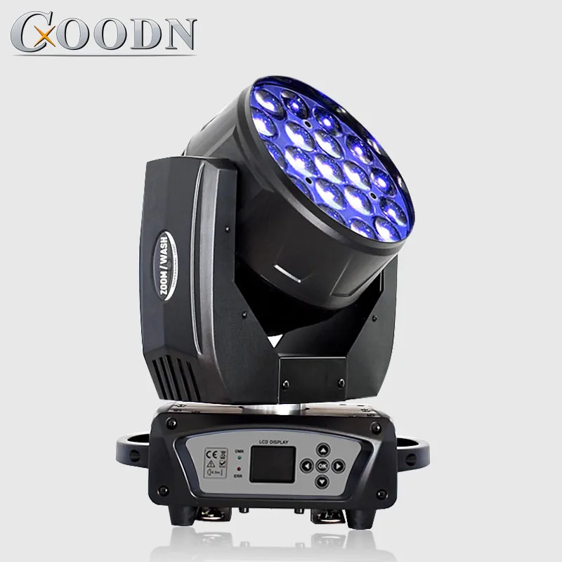 Движущийся головной свет для мытья с зумом 19*15 Вт dj light