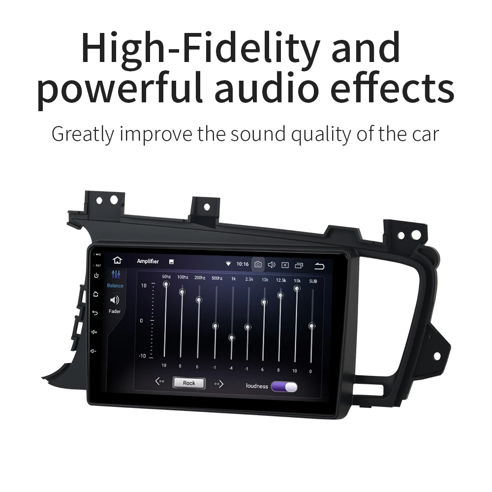 Perfect 8" Android 9.0 1din Car Multimedia for Kia K5 Optima Navi 2011 2012 2013 with IPS 4G 32G 1024*600 Screen Built-in Wifi BT GPS 3