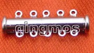 

SALE 30*6mm Column Jewelry 5 strings 14K GP magnet Clasp-gp87
