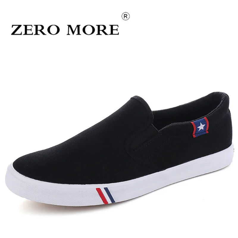 ZERO MORE холст мужские туфли Лоферы слипоны модные для мужчин повседневная обувь 2019 плимсоллы дышащая мужская Весна Спортивная