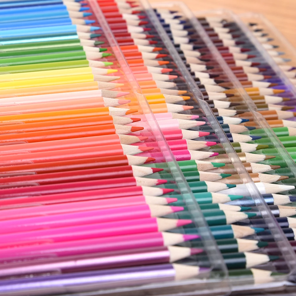 120 160 Colori Matite Colorate Set A Base di Olio Non Tossico Sicuro Per Il Disegno di Arte vernice Materiale Per Ufficio Forniture Scolastiche Regalo in