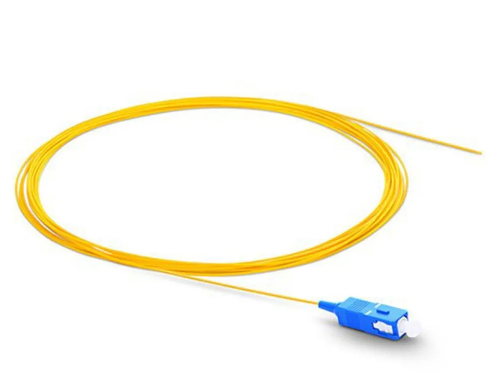 

1m 50pcs SC UPC Fiber Optic Pigtail Simplex 0.9mm PVC Jacket Fiber cable