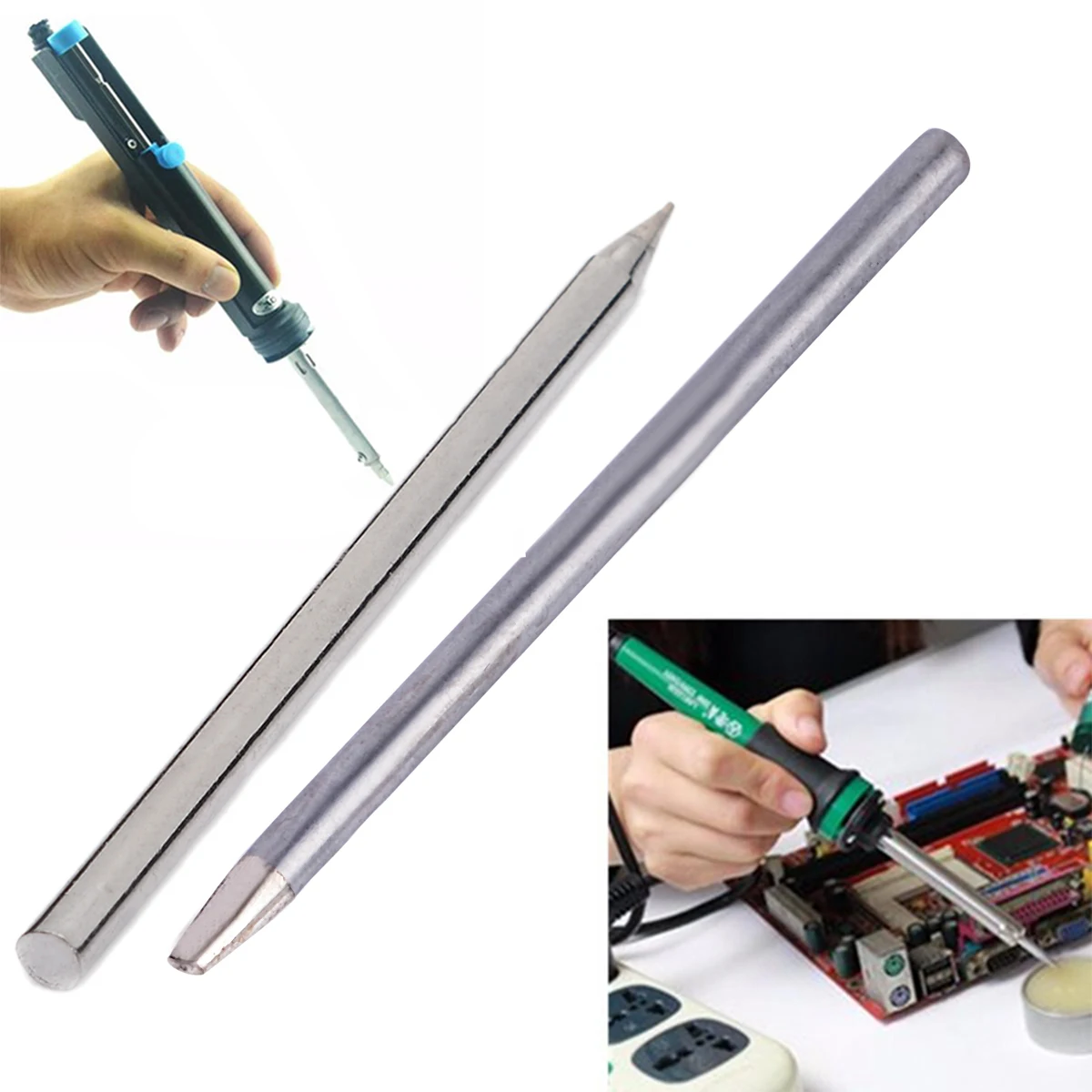 1pcs 3.7mm 30W Replaceable Electric Soldering Tools Iron Bit Silver Welder Solder Tips for Soldering Irons Head