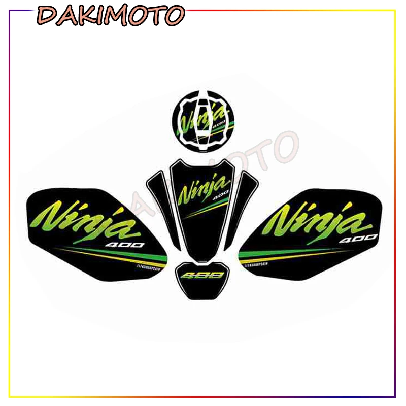 Для KAWASAKI NINJA 400 NINJA400 2018 Мотоцикл 3D ADESIVI наклейка эмблема защитный Танк Pad Cas cap
