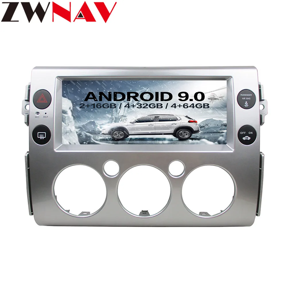 Excellent 10.4” Android 9 4+64G DSP Car Player GPS Navigation For Toyota FJ Cruiser 2008-2016 Head Unit Multimedia Player Tape Recorder 2